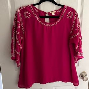 Miami Fuschia Blouse from Francesca’s - M - NEVER WORN